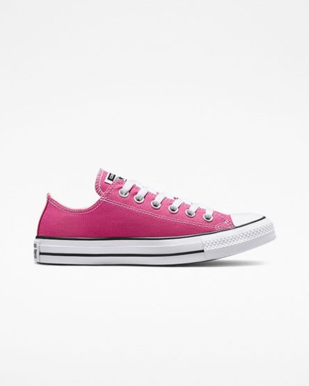 Zapatillas Bajas Converse Chuck Taylor All Star Seasonal Color Mujer Fucsia Blancas Negras | PE 2P5LE4